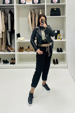 Crne trenerka-pantalone