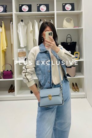 Plava kožna torbica