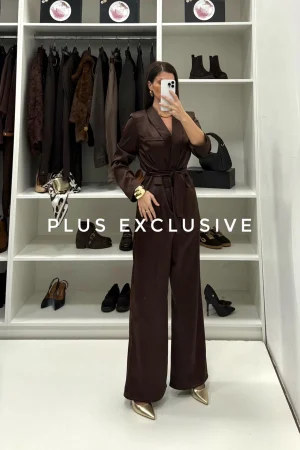 Braon satenski komplet