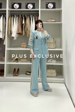 Plavi casual komplet