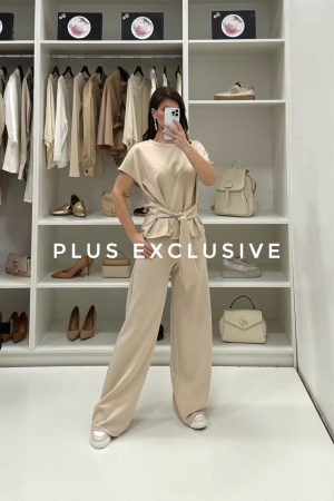 Bež komplet na vezivanje