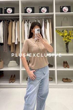 Končana bluza protkana zlatnim koncem