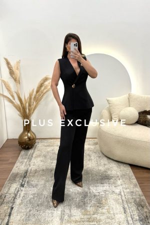 Crni komplet sa prslukom