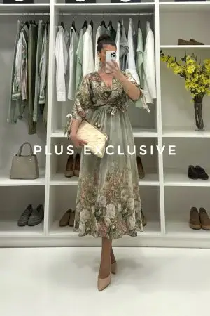 Haljina od viskoze u cvetnom dezenu