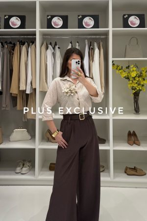 Košulja sa zlatnim nitima 3/7 rukav