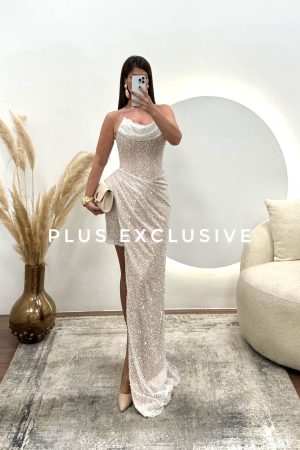 Lux elegantna korset haljina sa roze postavom