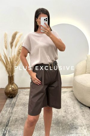 Bluza od tanke trikotaže protkana lameom