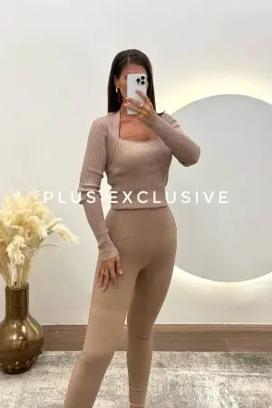 Bluza od viskoze u boji peska