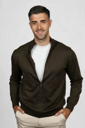 FULL ZIP BRAON